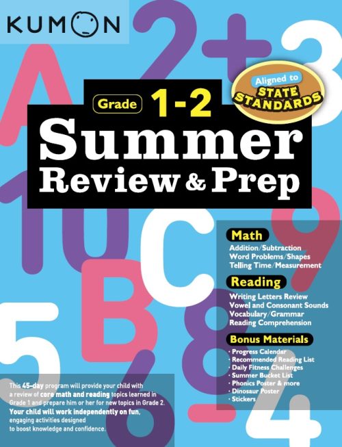 Kumon Summer Review & Prep Workbooks 1-2 (New Cover)