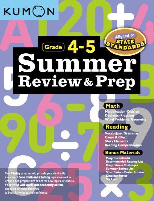 Kumon Summer Review & Prep Workbooks 4-5 (New Cover)